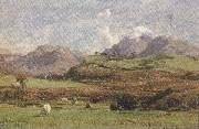 david farquharson,r.a.,a.r.s.a.,r.s.w Glenorchy's Prond Mountain (mk37) USA oil painting artist